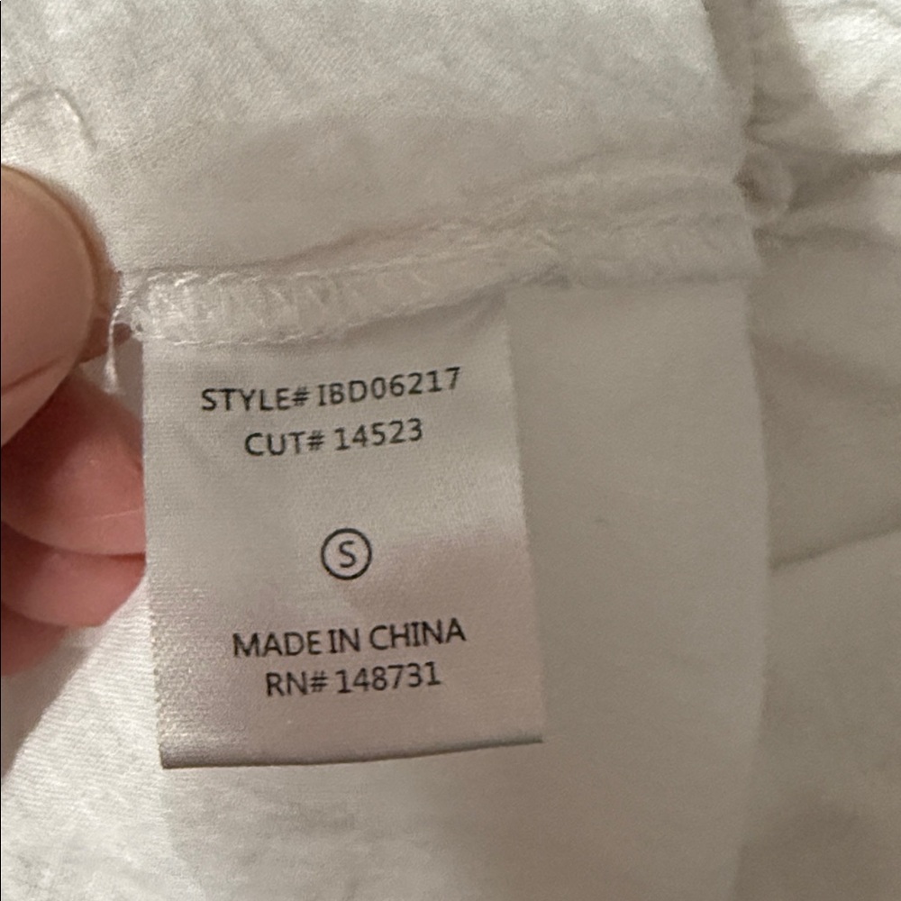 Blue Blush White Off-Shoulder Dress Ruffles Small - Picture 7 of 7